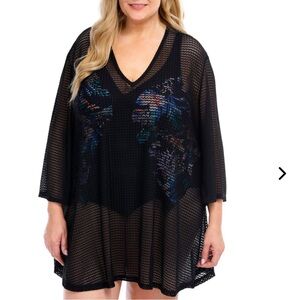 Jordan Taylor Plus V-Neck Tunic Coverup-NWT